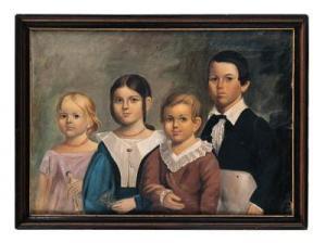 FLINTOFF Thomas 1809-1891,A portrait of four children,Christie's GB 1999-01-16