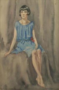 FLOOD Wilfred J 1900-1900,Portrait of Mabel,1926,Walker's CA 2010-07-14