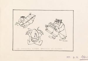 FLORA Paul,Political cartoon: Die schlimmsten Kinder bekommen,1959,im Kinsky Auktionshaus 2015-10-06