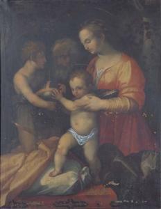 FLORENTINE SCHOOL,La Sainte Famille avec saint Jean-Baptiste,1570,Christie's GB 2006-06-22