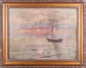 FLORIAN Dimitrie 1899-1979,Sailing at Sunset,Gray's Auctioneers US 2014-02-05