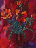 FLORIAN Maximilian 1901-1982,Red Poppy,1967,Palais Dorotheum AT 2013-06-19