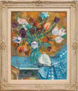 FLORIAN Maximilian,Still life with flowers and shells,1954,im Kinsky Auktionshaus 2021-12-14