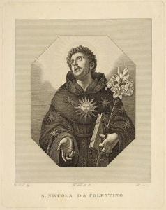 FLORIDI Francesco 1805-1864,ST. NICHOLAS OF TOLENTINO,Zezula CZ 2015-06-20