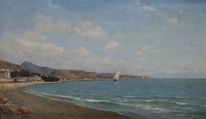 FLORIDO BERNILS Enrique 1873-1929,Vista del puerto de Málaga,Alcala ES 2018-12-18