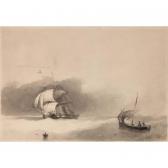 FLORIMONT de Charles Fred. Barth,A SHIP AND A SMALL SAILING BOAT ON A ROUGH SEA,Sotheby's 2004-11-02
