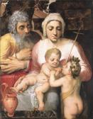 FLORIS Frans de Vrient I,The Holy Family with Saint John the Baptist,1546,Christie's 2001-07-11