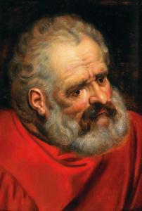 FLORIS Frans II 1551-1615,A bearded old man in a red cloak,Palais Dorotheum AT 2019-10-22