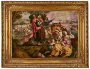 FLORIS Frans II 1551-1615,Die Israeliten nach dem Zug durch das Rote Meer,Dobritz DE 2023-06-17