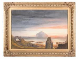 FLOWER John 1793-1861,Coastal Landscape at Sunset,1861,Auctionata DE 2015-07-21