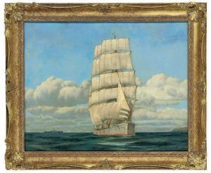FLOWERS Alfred,Sailing barque from Australia entering Falmouth So,1917,Christie's 2010-04-13