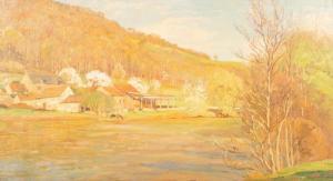 FLOYD Donald Henry,Farmhouse on the Banks of the River Wye,Simon Chorley Art & Antiques 2023-06-27