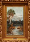 FLUHART WILLAMS Harry Davis 1861-1938,Florida Sunset,Neal Auction Company US 2021-11-20