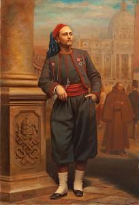 FLUYXENCH I TRILL Miquel,Retrato de Louis de Müller con el uniforme de zuav,1866,Balclis 2012-02-29