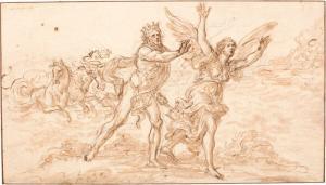 FOGGINI Giovanni Battista 1652-1725,NEPTUNE PURSUING CORONIS,Sotheby's GB 2020-01-29