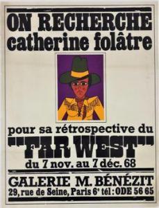 FOLATRE Catherine 1955,Exposition Catherine Folatre, Galerie Bénézit,1968,Rossini FR 2021-02-08