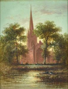 FOLEY Henry John,View of Holy Trinity Church in Stratford-upon-Avon,Reeman Dansie 2024-02-13