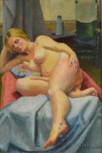 Foley Whitcomb Lois 1936-2000,Nude Study,1972,Skinner US 2017-11-17
