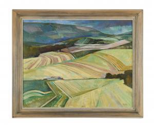 FOLKES Peter Leonard 1923,Landscape near Calne,Cheffins GB 2021-07-29