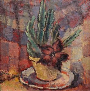 FOLL Maria Hiller 1880-1943,Blühender Kaktus,Nagel DE 2017-11-15