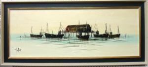 FOLLAND Ron 1932-1999,The resting boats,Bellmans Fine Art Auctioneers GB 2017-03-04