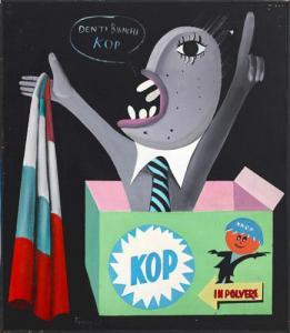 FOMEZ Antonio 1937,Denti bianchi Kop,1965,Meeting Art IT 2018-03-17