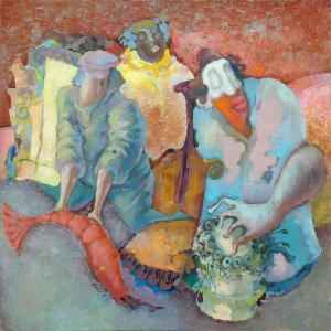 FOMIN Igor 1964,Composition with figures,1992,Bruun Rasmussen DK 2011-05-30