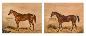 FONSECA John Joseph,Studies of horses in stables, Bangalore, India,1877,Cheffins 2022-09-21