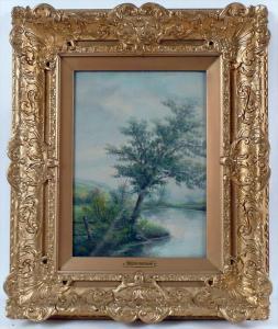FONTAINE Allen 1861-1962,Landscape Near Pond,Nye & Company US 2011-06-21
