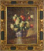 FONTAINE Henri 1887-1956,Bouquet de rose blanches et roses,1948,Chenu-Scrive FR 2008-03-10