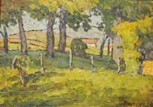 FONTAINE Henri 1887-1956,Paysage à la ferme,Sadde FR 2019-04-25
