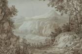 FONTAINE Pierre François L 1762-1853,Paysage de montagne,De Maigret FR 2009-03-27