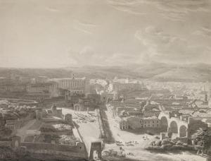 FONTAINE Pierre François L 1762-1853,View of the Roman Forum,1788,Christie's GB 2009-07-07