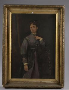 FONTAINE Victor 1837-1884,Jeune femme à la robe bleue,Daguerre FR 2022-07-03