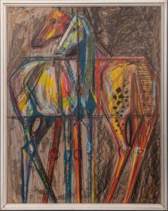 FONTAINE Viktor 1923-1995,Zwei Pferde,DAWO Auktionen DE 2022-03-11