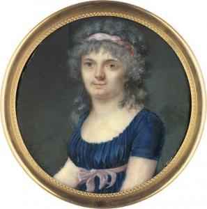 FONTALLARD Jean Francois Gerard 1777-1858,Portrait einer jungen Frau,Galerie Bassenge DE 2023-11-30