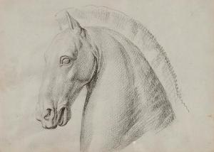 FONTANA Giovanni 1795-1845,2 Blatt Pferdestudien,Fischer CH 2014-11-26