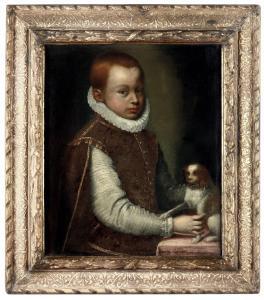 FONTANA Lavinia 1552-1614,Ritratto di fanciullo con cagnolino,1614,Cambi IT 2023-11-28
