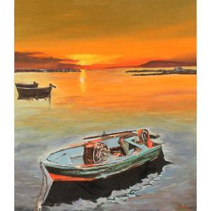 FONTANA MICHELE 1965,Barche da pesca,Galleria Sarno IT 2023-03-15