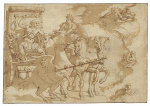 FONTANA Prospero 1512-1597,Phaeton receiving the chariot from Apollo; Study o,Christie's 2021-07-06