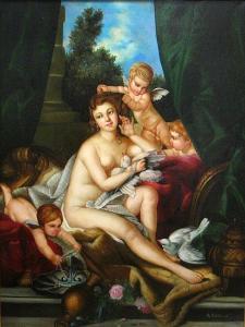 FONTANESI Antonio 1818-1882,Venus with cherubs,Bonhams GB 2010-01-24