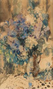 FONVIZIN ARTHUR 1883-1973,Still Life with Flowers and Figurines,Shapiro Auctions US 2018-06-02