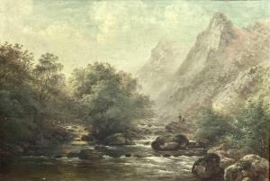 FOOT Frederick 1800-1800,Sharp Tor on the Teign, Devon,1883,David Lay GB 2022-02-10