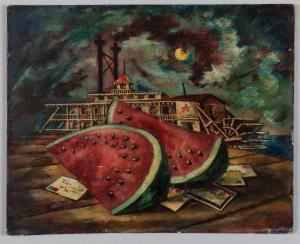 FORBES Donald 1905-1951,Watermelon & Steamboat,1939,Pook & Pook US 2019-11-01