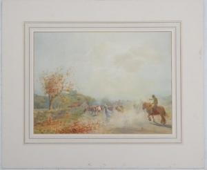 FORBES Patrick Lewis 1893-1914,Driving cattle on a country path in the Autumn,Dickins GB 2020-01-27