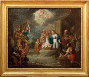 FORCHONDT Gilliam 1608-1678,L'Adoration des bergers,Neret-Minet FR 2020-11-20