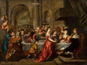 FORCHONDT Gilliam 1608-1678,Le festin d'Hérode,Aguttes FR 2020-12-10
