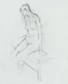 FORD Mark,Seated female nude,Burstow and Hewett GB 2014-02-26