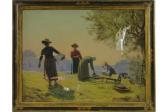 FOREL Eugène 1858-1938,Continental washer women,1928,Burstow and Hewett GB 2015-04-29