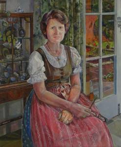 FOREMAN Margaret 1951,Portrait of a woman,Burstow and Hewett GB 2015-12-16